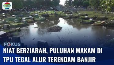 Berziarah Jelang Ramadan, Makam di TPU Tegal Alur Tergenang Banjir | Fokus