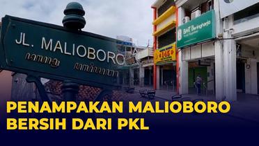 Penampakan Jalan Malioboro Yogyakarta Bersih dari PKL