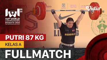 Full Match | Putri 87 Kg - Kelas A | IWF World Weightlifting Championships 2022