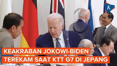 Momen Keakraban Jokowi-Biden di KTT G7 Jepang