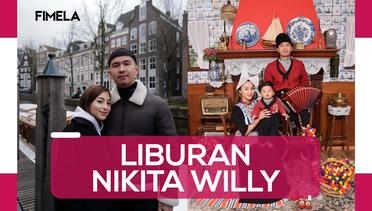 Potret Liburan Nikita Willy Bareng Suami dan Anak