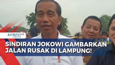 Jokowi Rubah Rute Demi Lihat Jalan Rusak Lainnya di Lampung