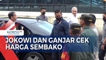 Joko Widodo dan Ganjar Pranowo Turun ke Pasar Legi Cek Harga Sembako