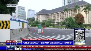 JPO Bank Indonesia akan Dibongkar untuk Pembangunan Stasiun MRT