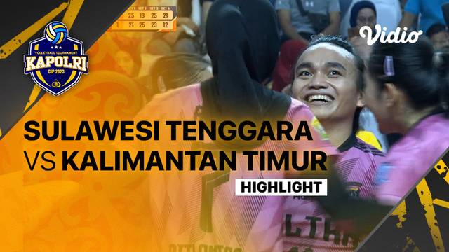 Highlights | Perebutan Tempat Ketiga Putri: Sulawesi Tenggara vs Kalimantan TImur | Piala Kapolri 2023