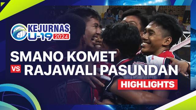 Putra: Smano Komet vs Rajawali Pasundan - Perebutan Tempat Ketiga - Highlights | Kejurnas Bola Voli Antarklub U-19 2024