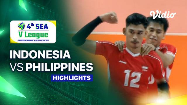 Putra: Indonesia vs Philippines - Highlights | SEA V League 2024 - Indonesia