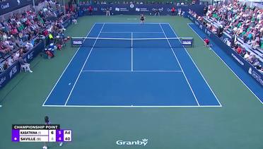 Match Highlights | Daria Kasatkina vs Daria Saville | WTA Championnats Banque Nationale de Granby 2022