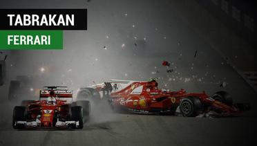 Insiden Tabrakan Ferrari pada Awal Balapan F1 GP Singapura