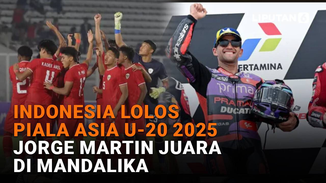 Indonesia Lolos Piala Asia U-20 2025, Jorge Martin Juara di Mandalika ...