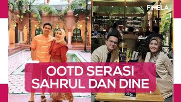 OOTD Serasi Sahrul Gunawan dan Dine Mutiara dari Honeymoon-Kerja Bareng