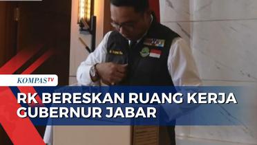 Momen Ridwan Kamil Bereskan Ruang Kerjanya Selama Menjabat Gubernur Jabar