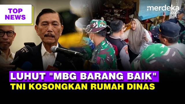 Luhut soal MBG: Jangan Bertengkar Lagi | Penghuni Histeris Adang TNI Kosongkan Rumah Dinas