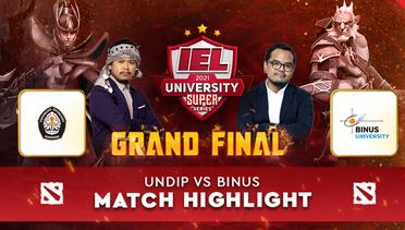 Grand Final DOTA 2 IEL | Highlight UNDIP vs BINUS
