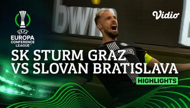SK Sturm Graz vs Slovan Bratislava - Highlights | UEFA Europa Conference League 2023/24