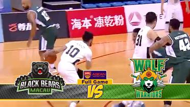 Full Games Black Bears Macau VS Wolf Wariors ABL 2018-2019