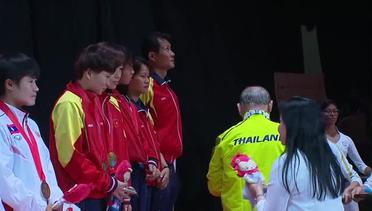 Sepaktakraw Women's Double Victory Ceremony (Day 10) | 28th SEA Games Singapore 2015