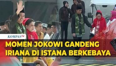 Momen Presiden Jokowi Gandeng Iriana hingga Para Menteri Tampil Beda di Acara Istana Berkebaya