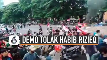 Viral Massa Demo Tolak Habib Rizieq Diserang Orang Tak Dikenal