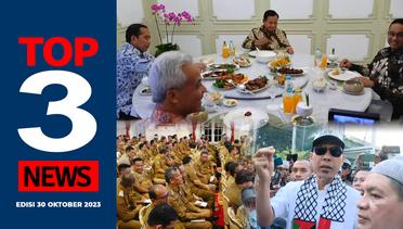 [TOP 3 NEWS] Bacapres Makan Siang di Istana, Arahan Jokowi ke PJ Kepala Daerah, Munarman Bebas