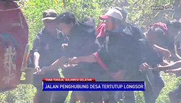 Tanah Longsor Putuskan Jalan Antarkabupaten di Toraja
