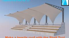 Membuat Atap tensile Menggunakan Shell Tool Di ARCHICAD 22