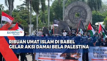 Ribuan Umat Islam di Babel Gelar Aksi Damai Bela Palestina