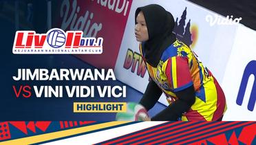 Highlights | Jimbarwana vs Vini Vidi Vici | Livoli Divisi 1  Putri 2022