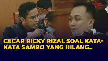 Jaksa Cecar Ricky Rizal Soal Kata-kata Sambo untuk Perintah Menembak Yosua di Duren Tiga