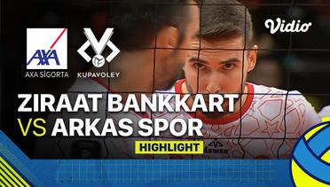 Highlights | Ziraat Bankkart vs Arkas Spor | Men's Turkish Super Cup 2022