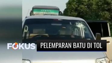 Ngeri! Aksi Pelemparan Batu yang Menyasar Kendaraan Teror Pengguna Tol Tangerang-Merak