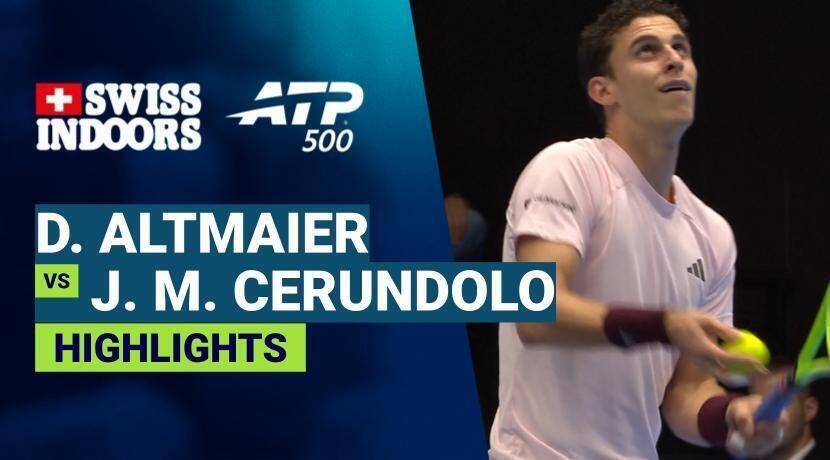Daniel Altmaier vs Juan Manuel Cerundolo - Round 1 (IWB Court 1) | ATP 500: Swiss Indoors Basel 2026