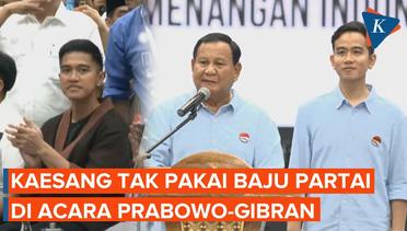 Momen Kaesang Tak Pakai Atribut Partai Saat Sapa Pendukung Prabowo-Gibran