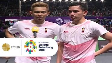 Interview Kemenangan Rian Ardianto dan Fajar Alfian | Asian Games 2018