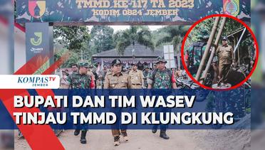 Bupati Jember dan Tim Wasev Mabes TNI Tinjau Keberhasilan TMMD di Desa Klungkung