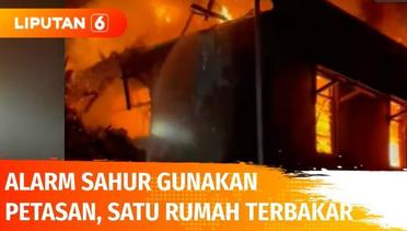 Bangunkan Sahur dengan Petasan, Rumah Dua Lantai di Bintaro Terbakar | Liputan 6