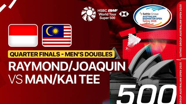 Raymond Indra/Nikolaus Joaquin (INA) vs Man Wei Chong/Kai Wun Tee (MAS) - Full Match | SATHIO GROUP Australian Open 2025