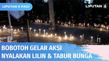 Bobotoh Gelar Aksi Nyalakan Lilin dan Tabur Bunga di Graha Persib Bandung | Liputan 6
