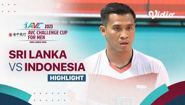 Highlights | Sri Lanka vs Indonesia| AVC Challenge Cup for Men 2023