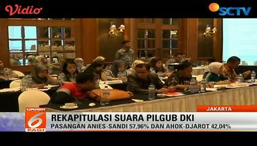 Rekapitulasi Suara Pilgub DKI Jakarta - Liputan 6 Pagi