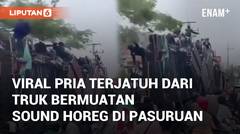 Viral Pria Terjatuh dari Truk Bermuatan Sound Horeg Saat Kampanye di Pasuruan