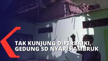 Tak Kunjung Diperbaiki, Gedung SDN 2 Pulo Rembang Nyaris Ambruk