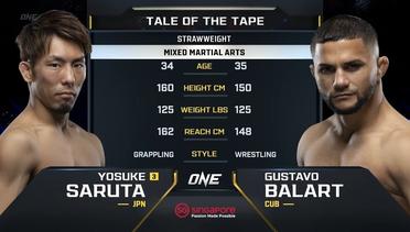 Yosuke Saruta vs. Gustavo Balart | ONE Championship Full Fight