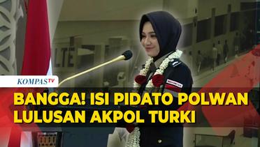 [FULL] Isi Pidato Briptu Tiara Nissa, Polwan Lulusan Terbaik Akademi Kepolisian Turki