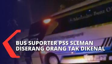 Bus Suporter PSS Sleman Diserang Orang Tidak Dikenal, 1 Orang Terluka