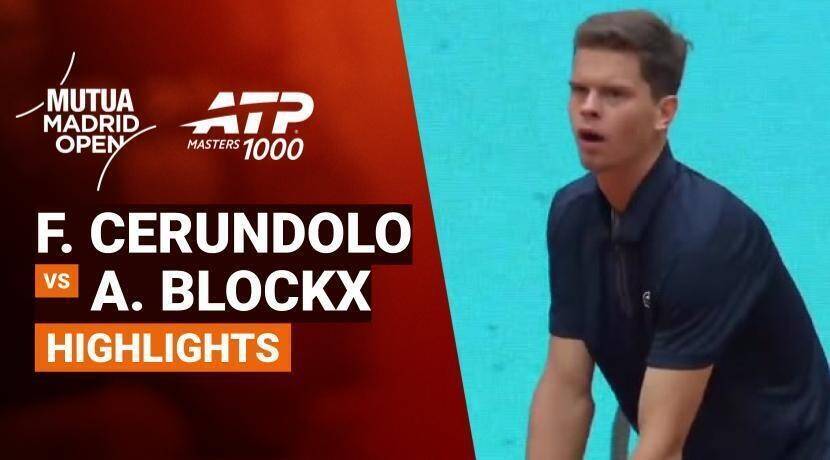 Francisco Cerundolo vs Alexander Blockx - Round of 16 (Arantxa Sanchez Stadium) | ATP 1000: Mutua Madrid Open 2026