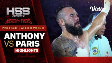 Highlights -Anthony vs Paris | Pro Fight - Welter Weight | HSS 5