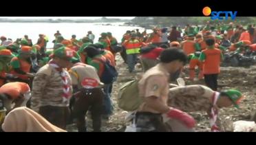 Ribuan Orang Gelar Aksi Bersih Bersih Sampah di Pantai Marunda - Liputan6 Siang