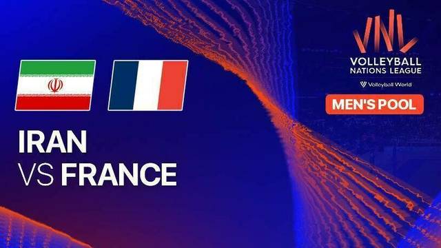 Men: Iran vs France - Full Match | Volleyball Nations League 2025