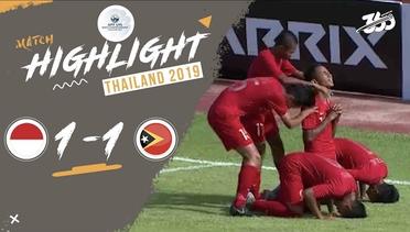 Full Highlight - Indonesia 1 vs 1 Timor Leste |  Piala AFF U-15 2019